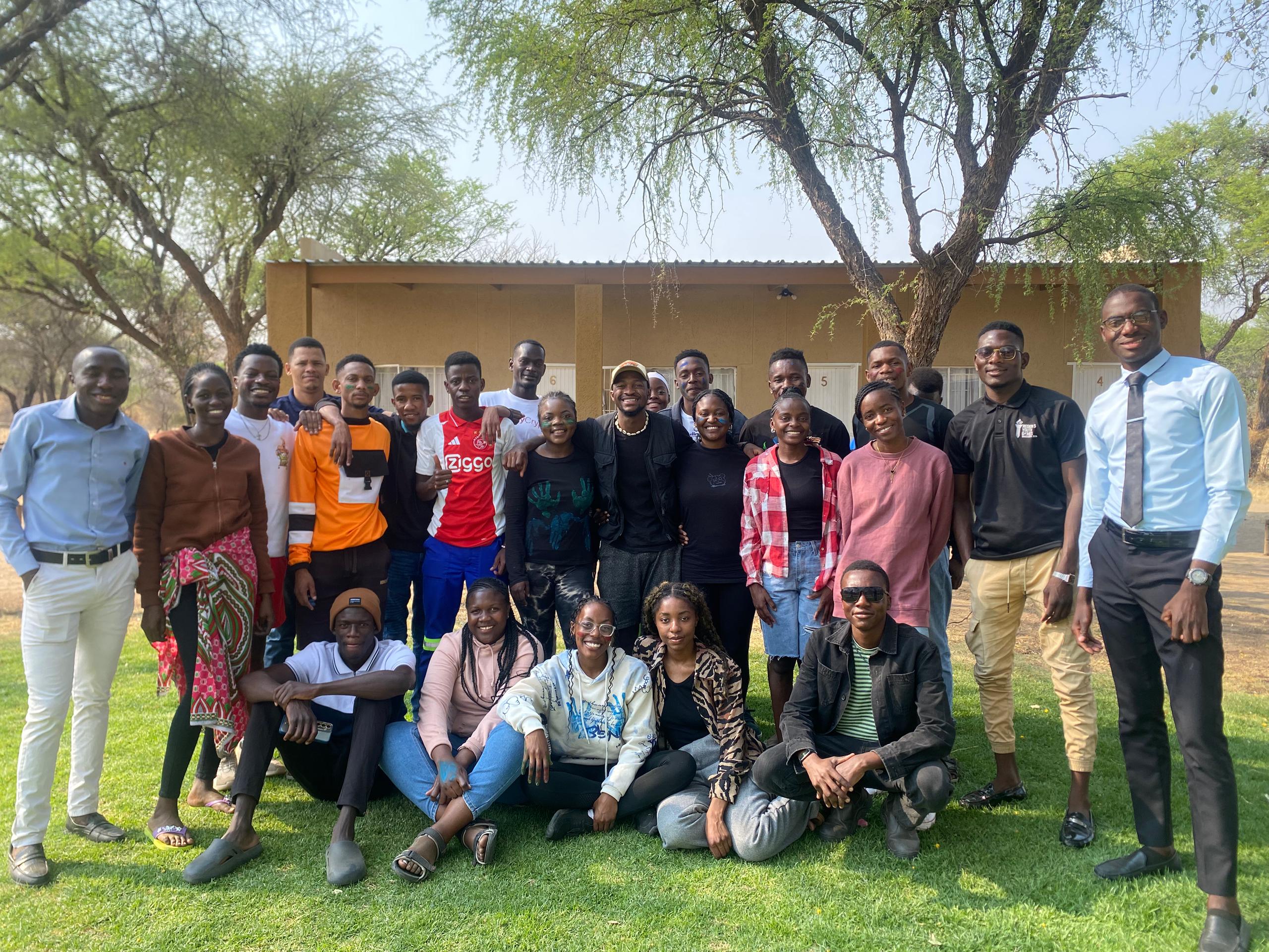 ESJT team and community members in Namibia